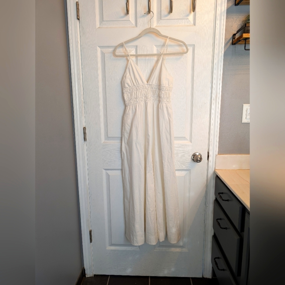 White Spaghetti Strap Midi Dress Magnolia Boutique. Never worn!